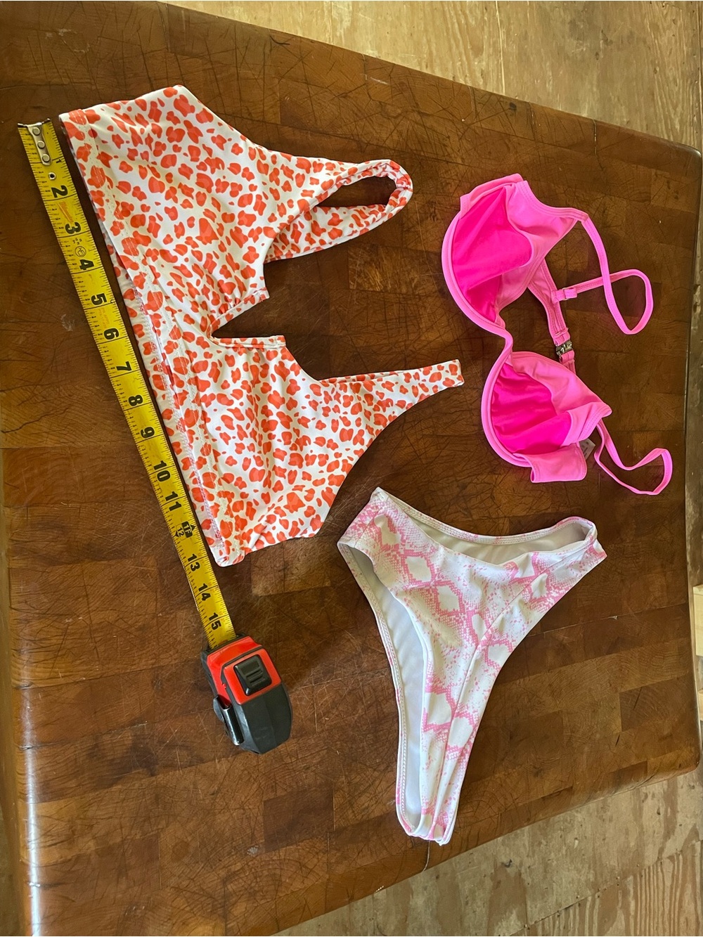 Pink & Coral Bikini Lot of Three